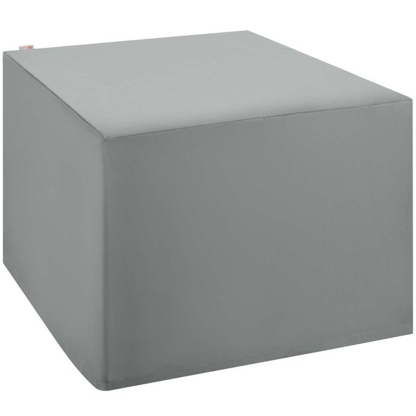 Patio Trasero Immerse Convene, Sojourn & Summon Ottoman & Side Table Outdoor Patio Furniture Cover, Gray PA2090027
